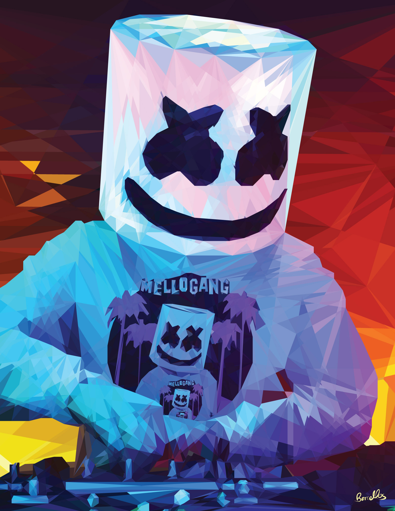 Low Poly Marshmello
